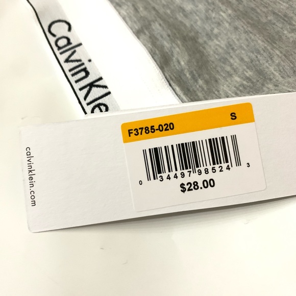 **SOLD** Calvin Klein Grey Sports Bra - Picture 4 of 5